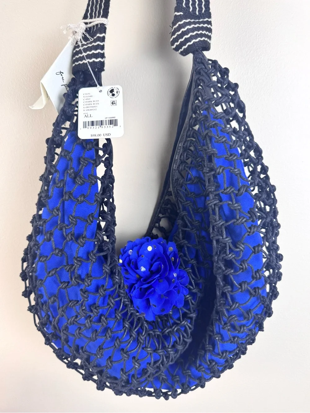 Dog Collar Flower Accessory + Free People Silver Springs Sling Bag
